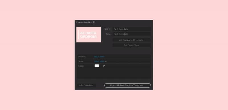 AE教程|如何在After Effects中使用主属性