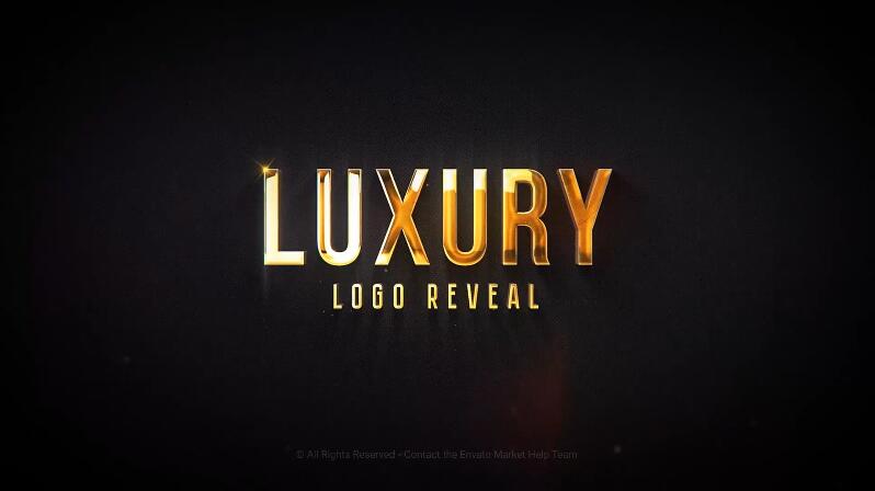 金属光泽的logo标志动画片头模板