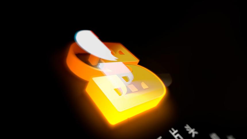 3D视觉发光效果logo片头模板视频素材