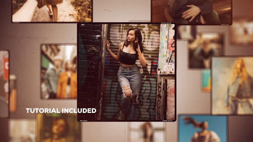 3D空间透视感照片展示视频幻灯片