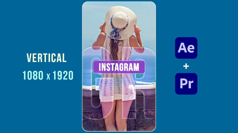 快速弹性滑块手机竖屏TikTok短视频模板