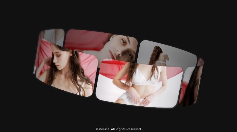 3D旋转木马效果图片视频幻灯片演示模板