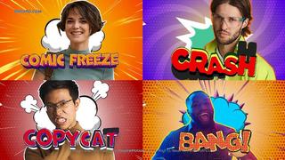 漫画风格视频帧画面定格文字介绍动画模板 | After Effects