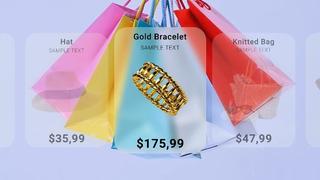 毛玻璃效果产品轮播图展示AE模板视频素材